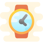 Relojes Vista de frente Filled icon