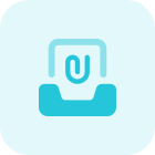 Mailbox file attachment icon