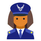 comandante-de-la-fuerza-aerea-mujer-tipo-de-piel-4 icon