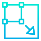 Redimensionner en diagonal icon