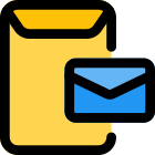 Office mail and envelope icon