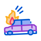 Burning Car icon