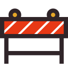 Barrage routier icon