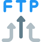 FTP application for data uploading from multiple sources icon