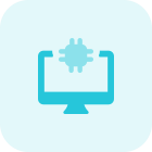 How speed microprocessor in a desktop computer icon