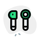 Next generation pairing technology of earphones device icon