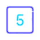 5  в закрашенном квадрате icon