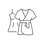 внешняя-удобная-удобная-домашняя одежда-и-пижама-значок-линейный-контур-линейный-контур-значки-папа-вектор-10 icon