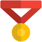 Medal for honor in sports for the achievement icon