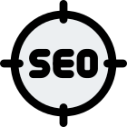 Serach engine optimization work on a target icon