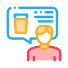 Man talking about Beer icon