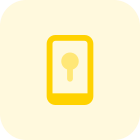 Mobile phone digital lock system modern encryption icon