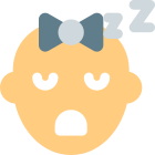 Sleeping Baby Girl icon