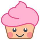 Petit gâteau kawaii icon