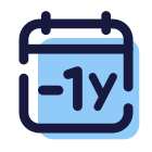 Minus 1 Year icon