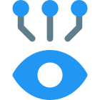 Live integration with multiple nodes connected isolated on a white background icon