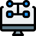 Set of algorithms for computer to perform commanded task icon