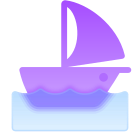 Mittelgroßes Segelschiff icon