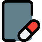 Information and file regarding a prescription drug medicine icon