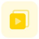 Collection of music in a music library application icon