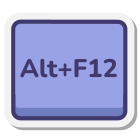 Alt + F12 키 icon