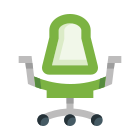 Ergonomic chair icon