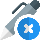 Delete digital pen from device list layout icon
