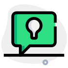 New ideas shared on a text message isolated on a white background icon