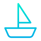 Kleines Segelschiff icon