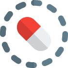 Therapy medicine isolated on a white background icon