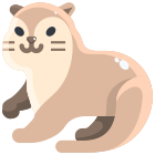 external-otter-animal-justicon-flat-justicon icon