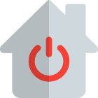 Smart home application for turning off and on of features icon