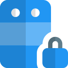 Locking and unlocking server for admin access icon