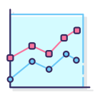 Gráfico de linha icon