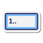 숫자 입력 양식 icon