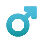 männliches Zeichen-Emoji icon