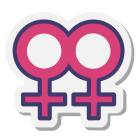 Feminino duplo icon