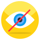 외부-No-Vision-사용자-인터페이스-플랫-아이콘-Vectorslab icon