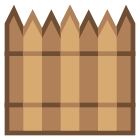 Barriera difensiva Legno icon