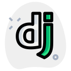 Django a high-level Python Web framework that encourages rapid development icon