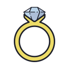 Bague avec diamant icon