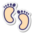 Pieds de bébé icon