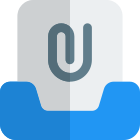Mailbox file attachment icon