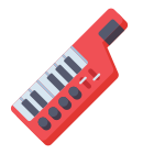 внешний-синтезатор-музыкальные-инструменты-плоские-значки-плоские-2 icon