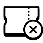 Ticket löschen icon