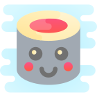 Sushi kawaii icon