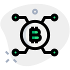 Bitcoin inter connected network for mining and processing icon
