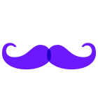 Moustache en croc icon