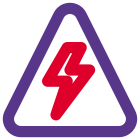 High Voltage line for shopping mall power access icon