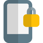 Mobile security lock to secure the data icon